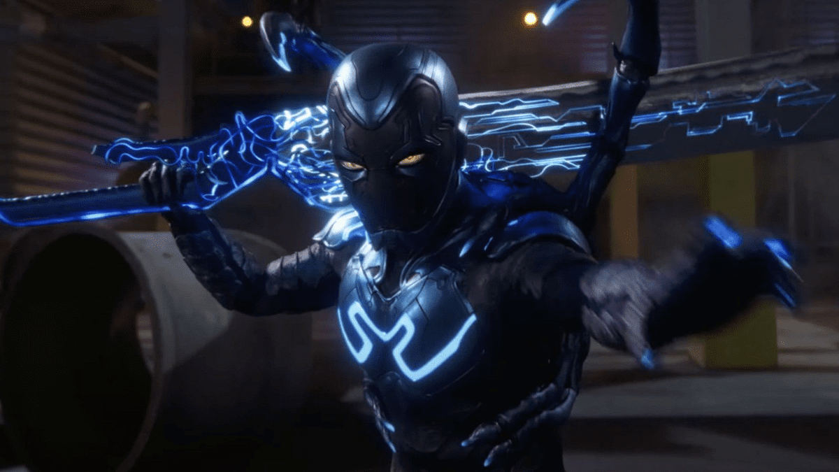 Ces nouvelles affiches animées de Blue Beetle nous donnent un meilleur aperçu que jamais du costume de Jamie Reyes dans le film