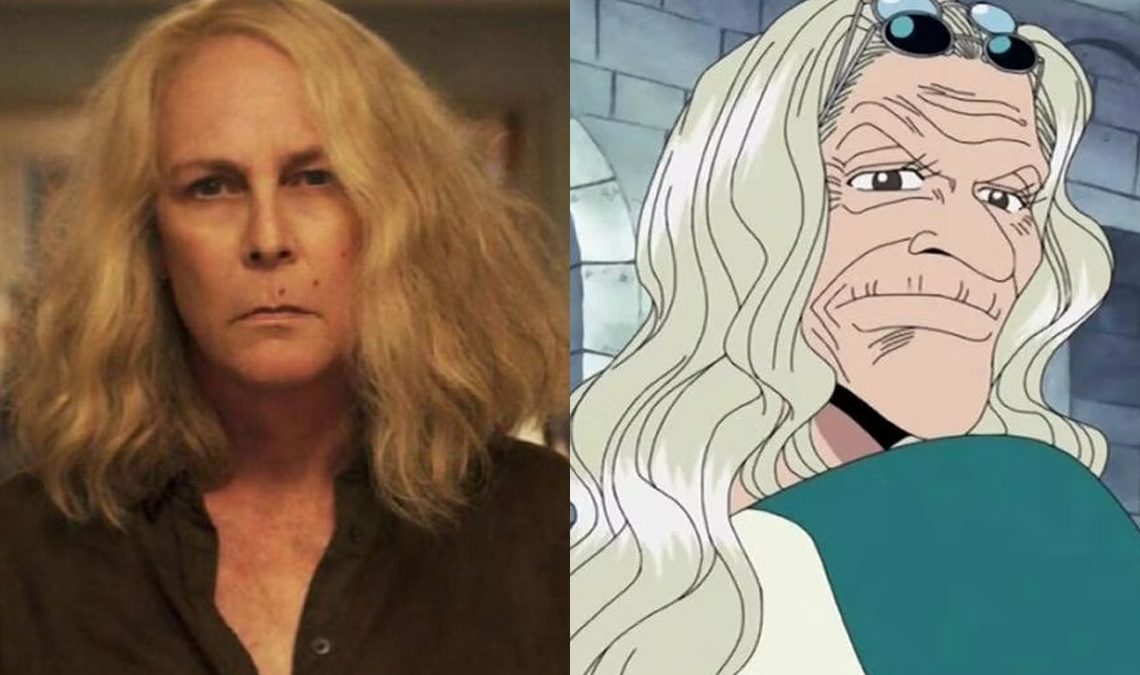 Ce fan art One Piece imagine Jamie Lee Curtis dans le rôle du Dr Kureha pour la série Netflix