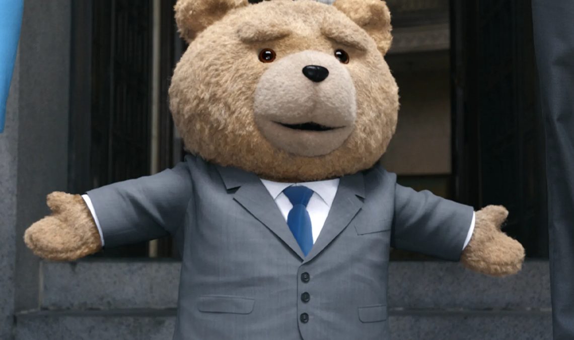 La première image de la série de Ted, l'ours en peluche grossier, a été dévoilée