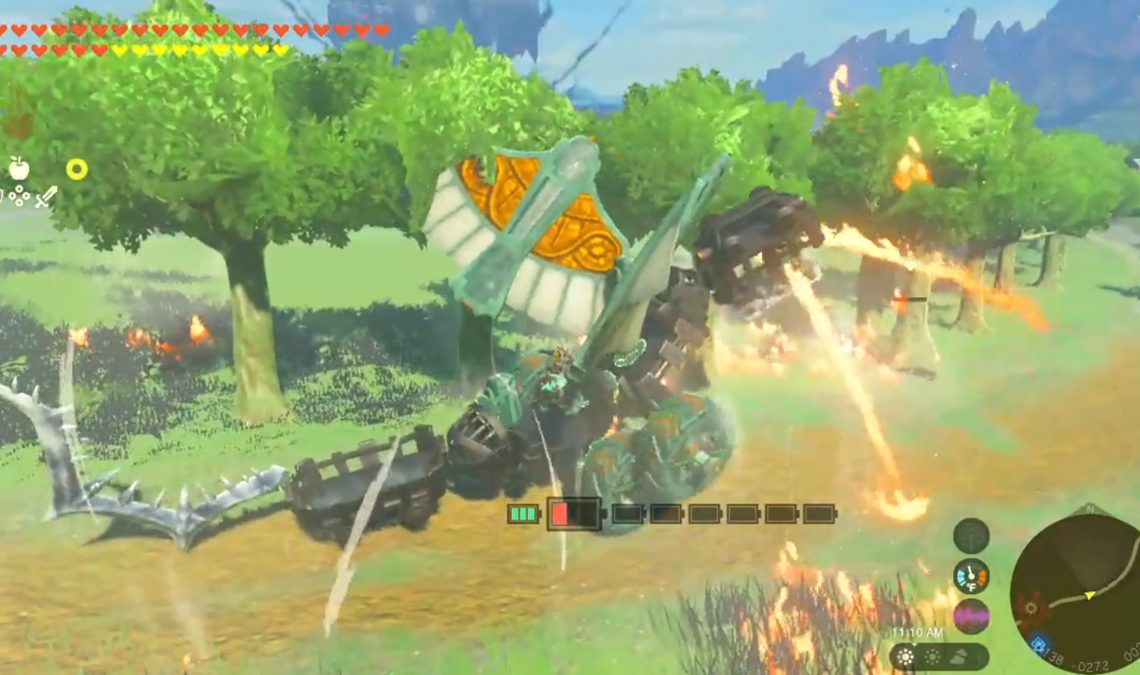 Un dinosaure cracheur de feu est l'une des créations les plus folles que nous ayons vues dans Tears of the Kingdom