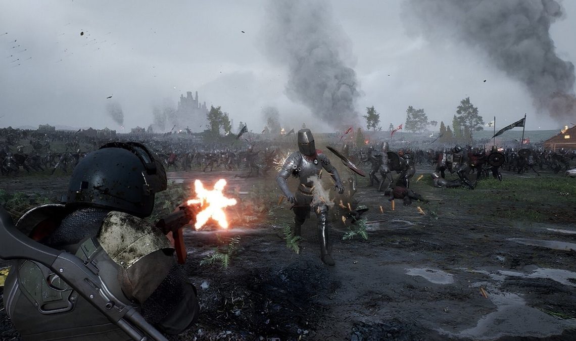 Voyagez dans le passé médiéval avec des armes modernes et faites des ravages avec ce jeu de tir frénétique