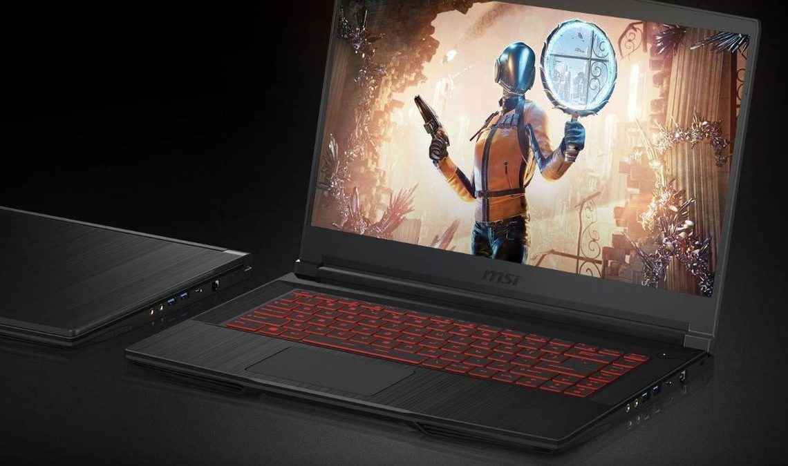 Chute brutale du PC portable MSI avec une carte graphique RTX 3050 et un SSD haute capacité