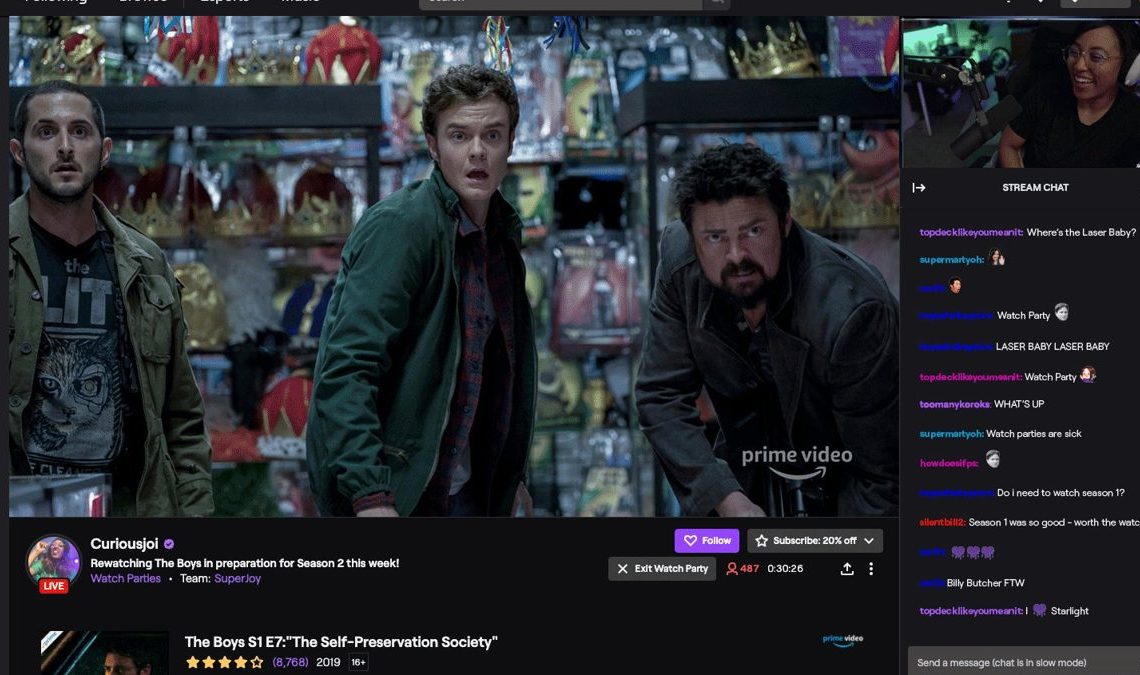 Twitch mettra fin à sa fonctionnalité Prime Video Watch Party le mois prochain