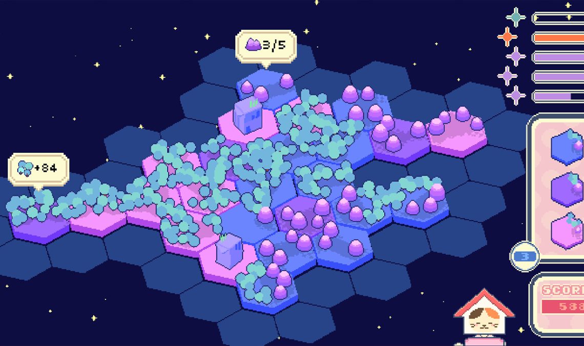 Un jeu adorable et coloré qui se déroule dans l'espace, que demander de plus ?