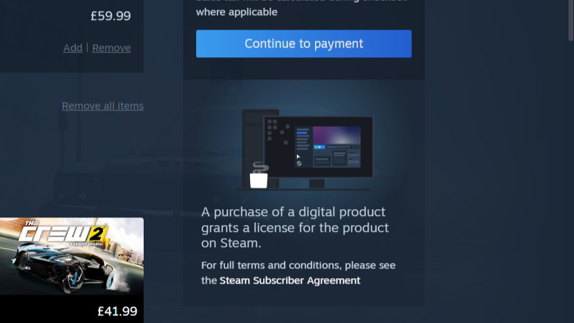 Steam avertit désormais les clients lorsqu'ils achètent une licence, et non un jeu, avant de procéder au paiement