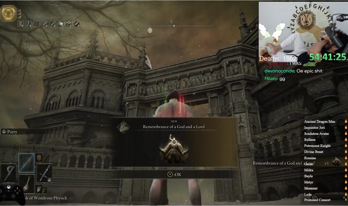 Un joueur surpasse Elden Ring et son DLC avec les pires statistiques de l'histoire