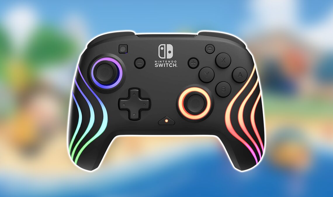 Vous recherchez une manette pour Nintendo Switch ? Ce modèle sans fil rempli de lumières colorées est l'un des plus récents