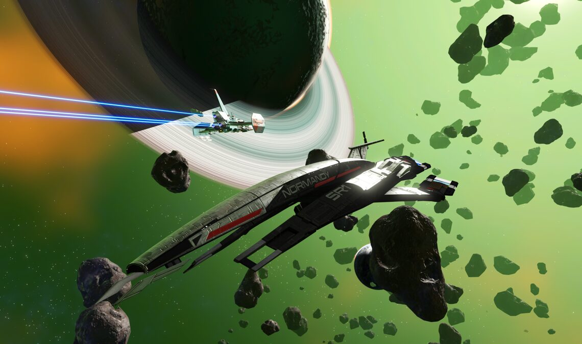No Man's Sky lance la prise en charge des sauvegardes croisées, affiche des images sur PS5 Pro et ramène Normandy de Mass Effect