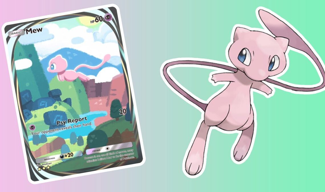 Pokémon TCG Pocket a une carte secrète Mew qui est étonnamment facile à obtenir