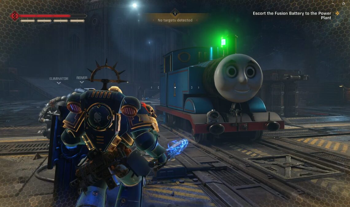 Warhammer 40 000 Space Marine 2 n'a pas pu manquer de l'un des mèmes les plus mémorables de ces derniers temps