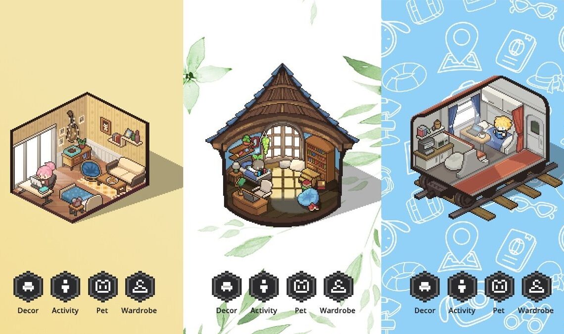 Cet adorable jeu de construction est installé dans votre bureau avec de la musique lo-fi pour étudier