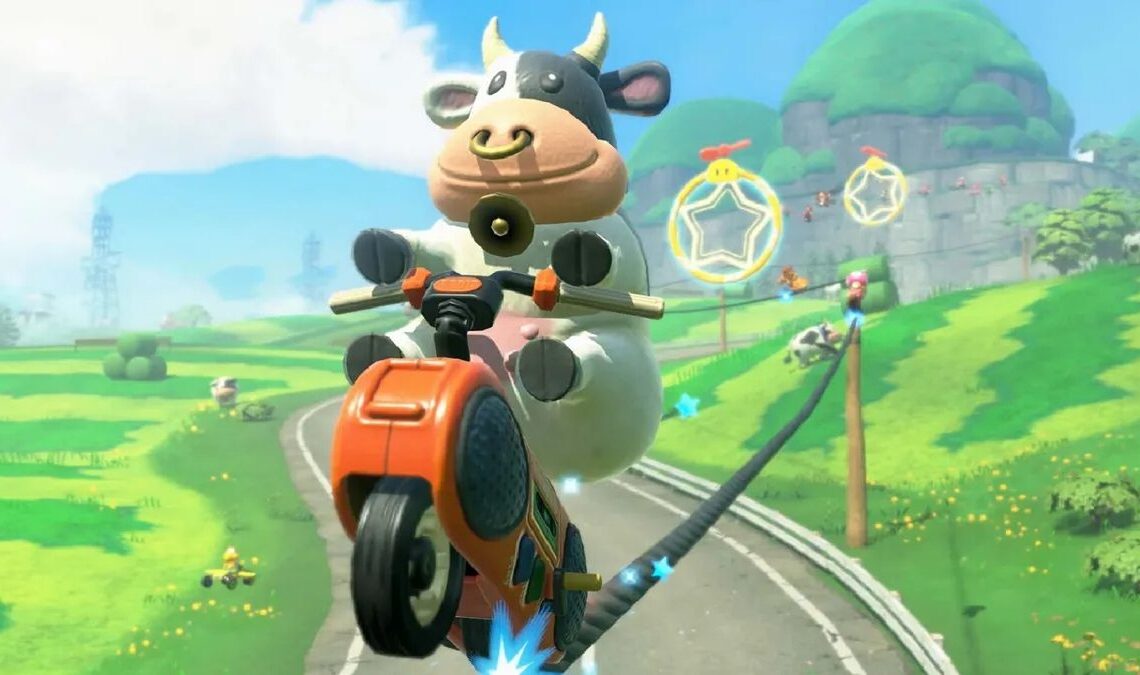 Nintendo l'a fait à nouveau: après Mario Elephant, maintenant Mario Kart World Cow vient