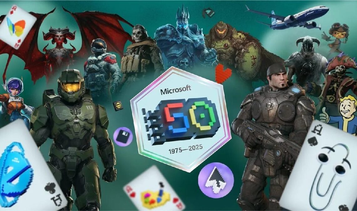 Xbox célèbre le 50e anniversaire de Microsoft avec des cadeaux pour ses joueurs
