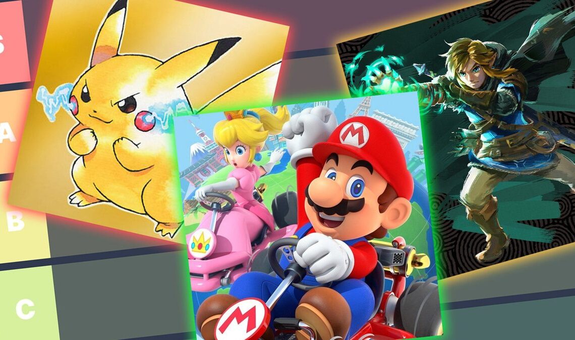 Classement avec les meilleures sagas Nintendo