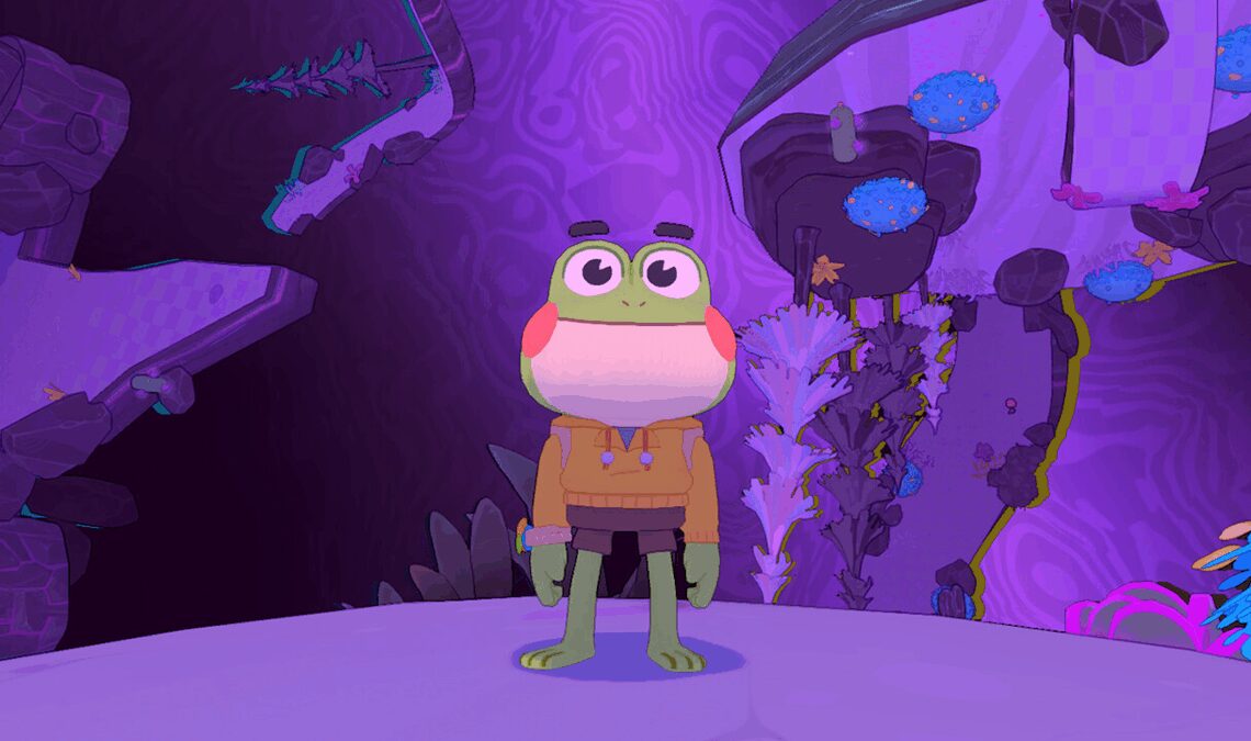 Il a attiré mon attention parce que vous contrôlez une grenouille avec un sac à dos, mais en voyant son gameplay, je suis clair que ce jeu va directement à la liste souhaitée