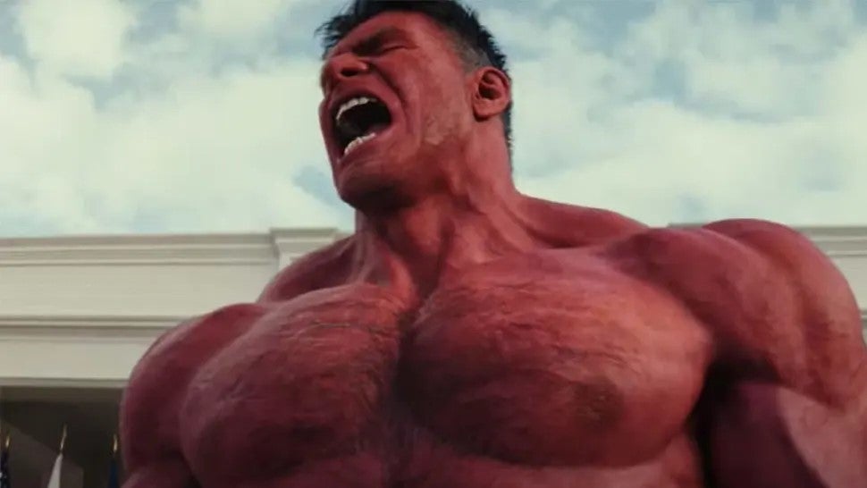 "Il est difficile de garder des secrets aujourd'hui." Marvel a dû révéler Red Hulk dans Captain America Trailers: Brave New World