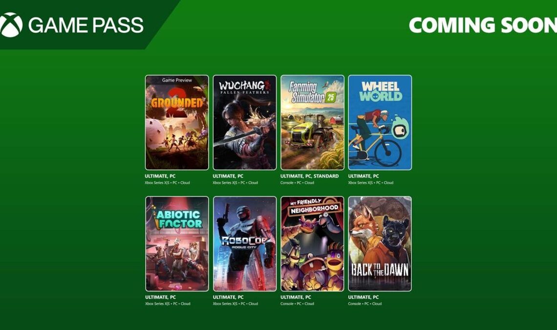 Microsoft annonce la liste des jeux de passes de jeu Xbox pour le deuxième lot de juillet 2025