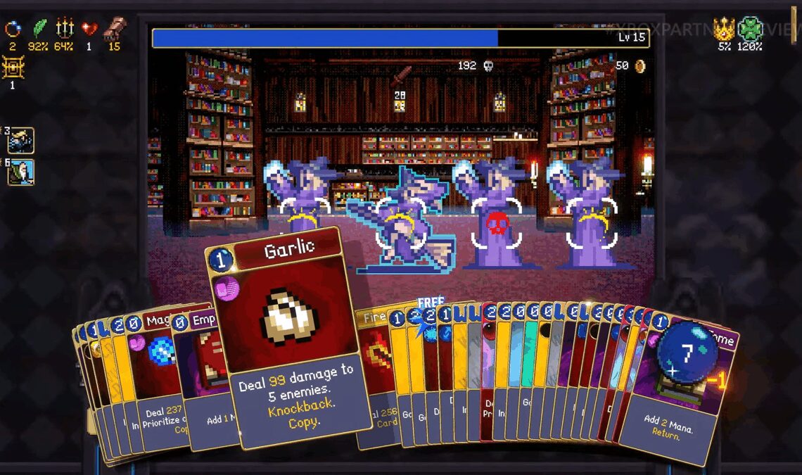 Vampire Survivors aura une suite, et ce n'est pas du tout un jeu de construction de deck roguelike (oui, c'est le cas)