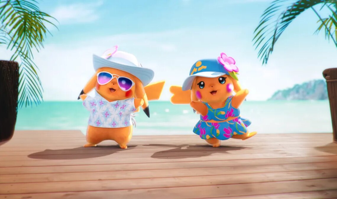 Vous souvenez-vous du Pikachu de la plage dans la nouvelle bande-annonce de Pokémon ? Eh bien, ils ont leurs propres noms officiels.