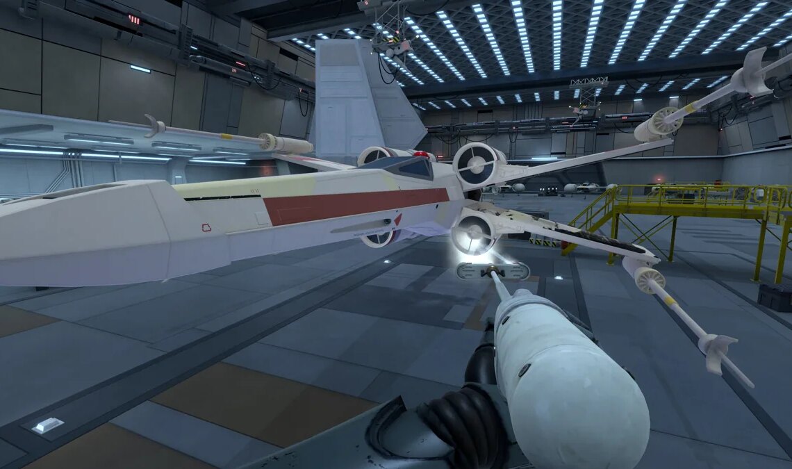 Il y a peu de choses plus relaxantes que de nettoyer un Star Wars X-Wing, et ce jeu y parvient