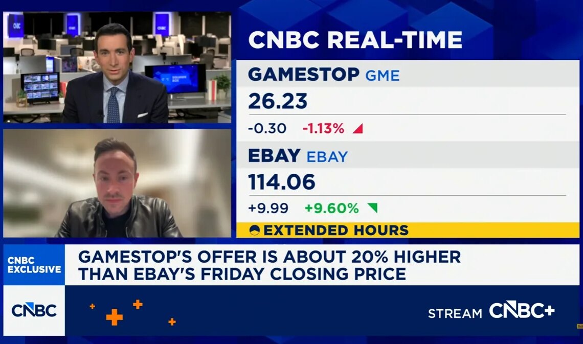 "Je ne comprends pas votre question" : le PDG de GameStop évite d'expliquer avec quel argent il achètera eBay