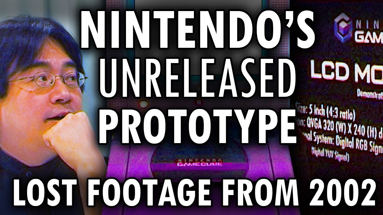 LOST FOOTAGE of Nintendo's prototype GameCube LCD Screen unreleased hardware & Satoru Iwata explains