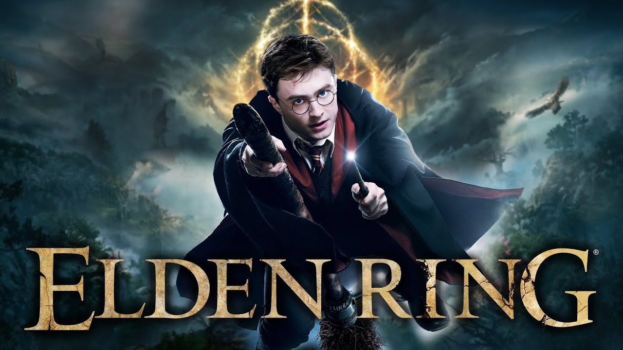 I modded Elden Ring to play as Harry Potter! (Flying Broomsticks & Spells Gameplay)