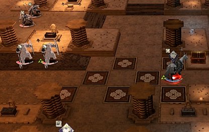 Placer des unités sur des vortex pour éteindre le boss