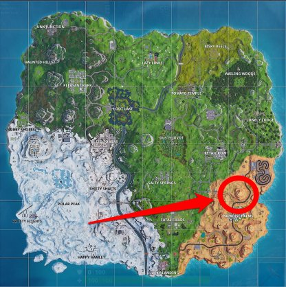 Emplacement du feu de camp PRISONER Stage 3 - North Of Paradise Palms