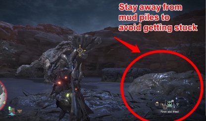 Restez à l'écart des tas de boue