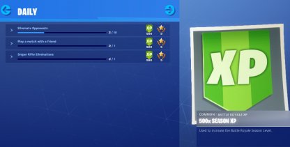 Liste des défis quotidiens et réinitialisation du calendrier