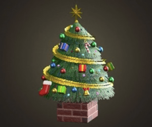 Grand arbre festif