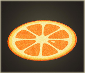 Tapis orange