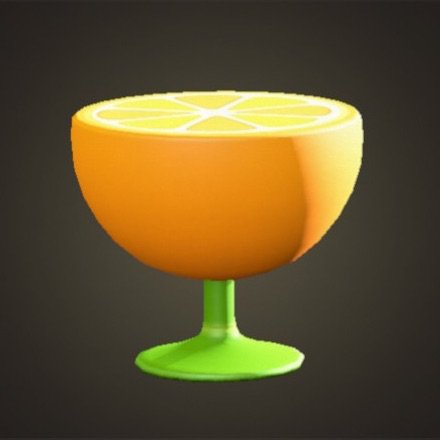 Table de bout orange