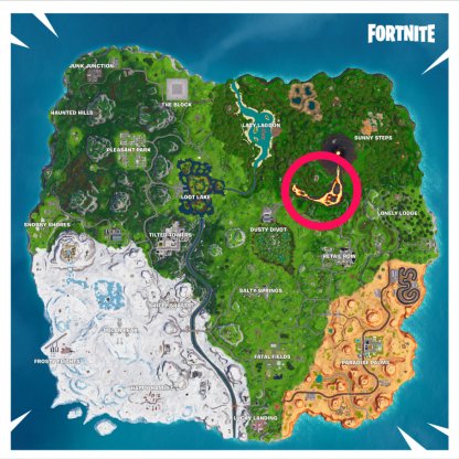 Carte Au milieu de la rivière de lave