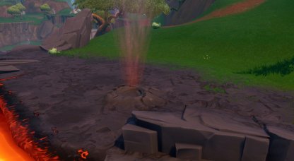 Rive nord de la rivière Lava close up