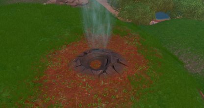 Gros plan au nord du volcan 