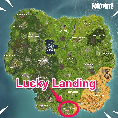 Étape 3 : Atterrir à Lucky Landing