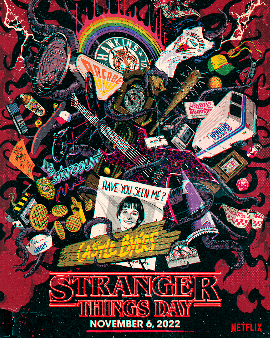 L'affiche officielle de la Journée Stranger Things 2022