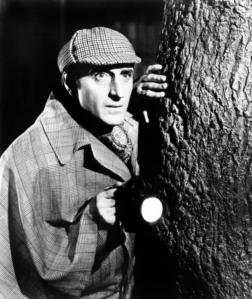 Basil Rathbone dans le rôle de Sherlock Holmes