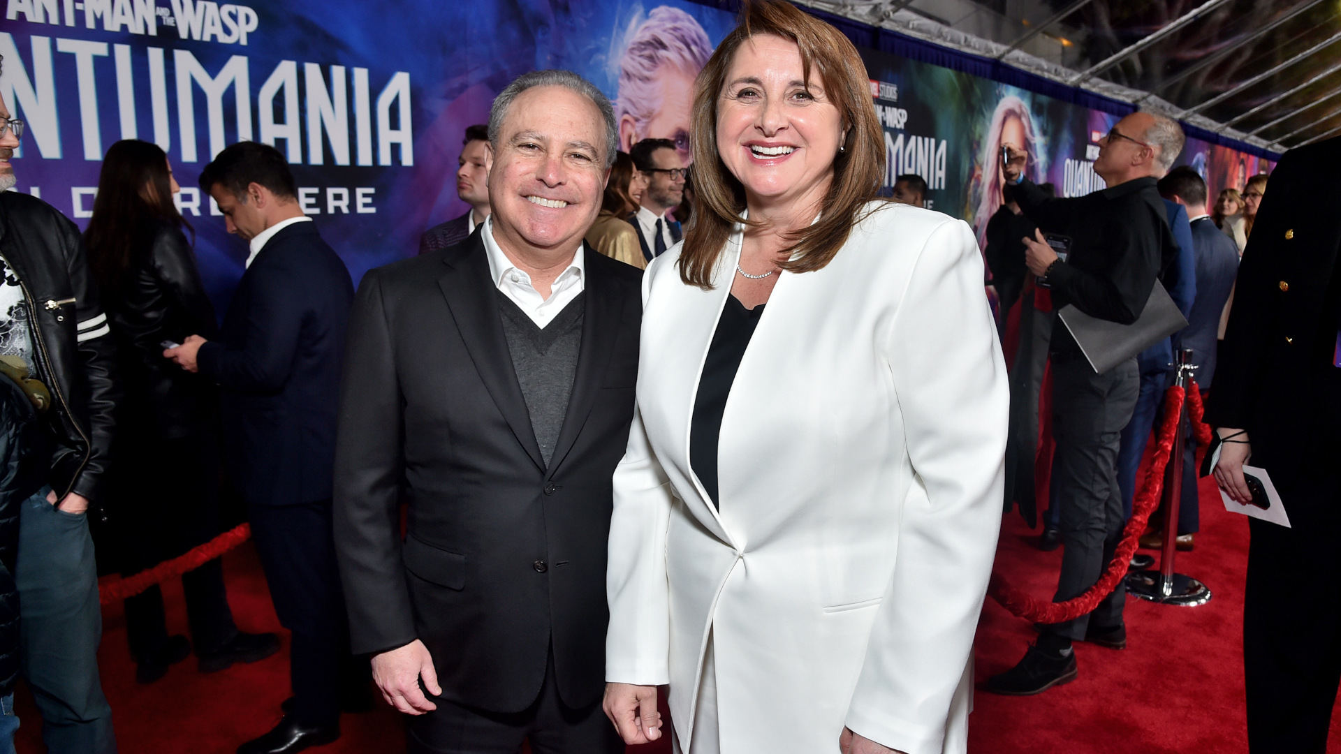 Victoria Alonso avec Alan Bergman aux débuts d'Ant-Man & The Wasp. | Crédit photo : Alberto Rodriguez/Getty Images