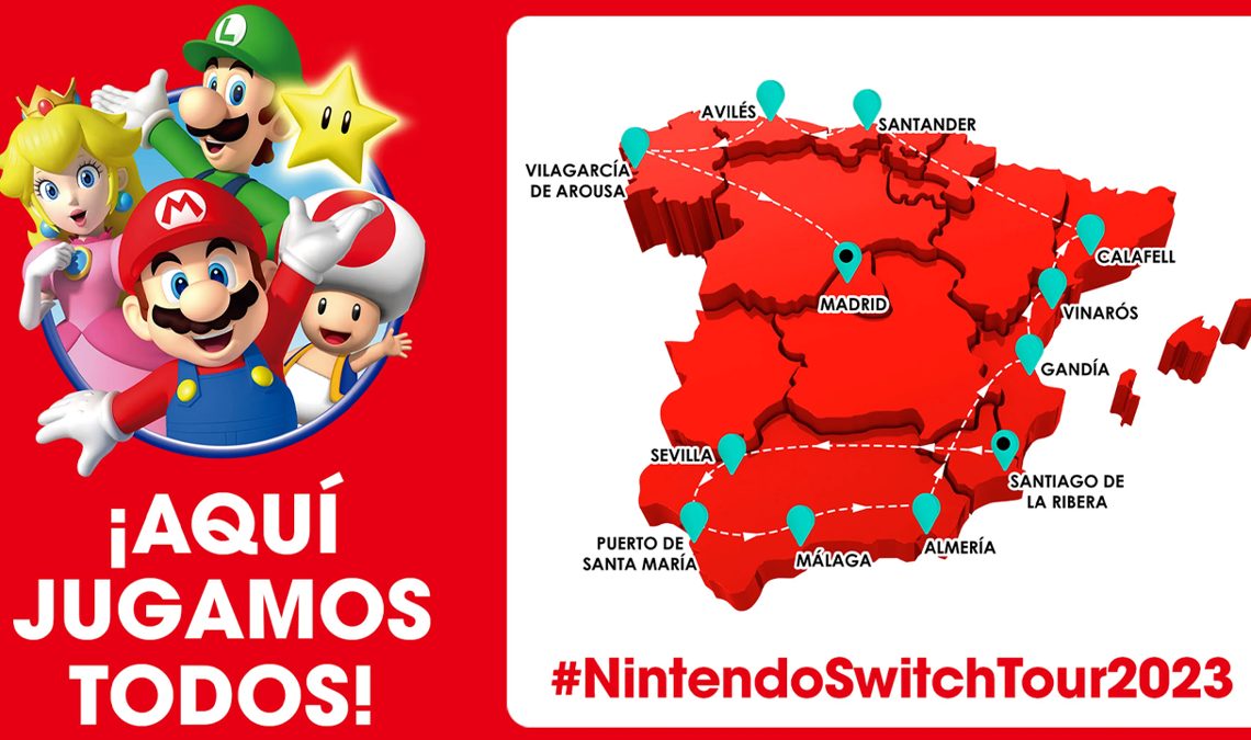 Le Nintendo Switch Tour 2023 démarre, une tournée en Espagne pour profiter des grands joyaux de la console