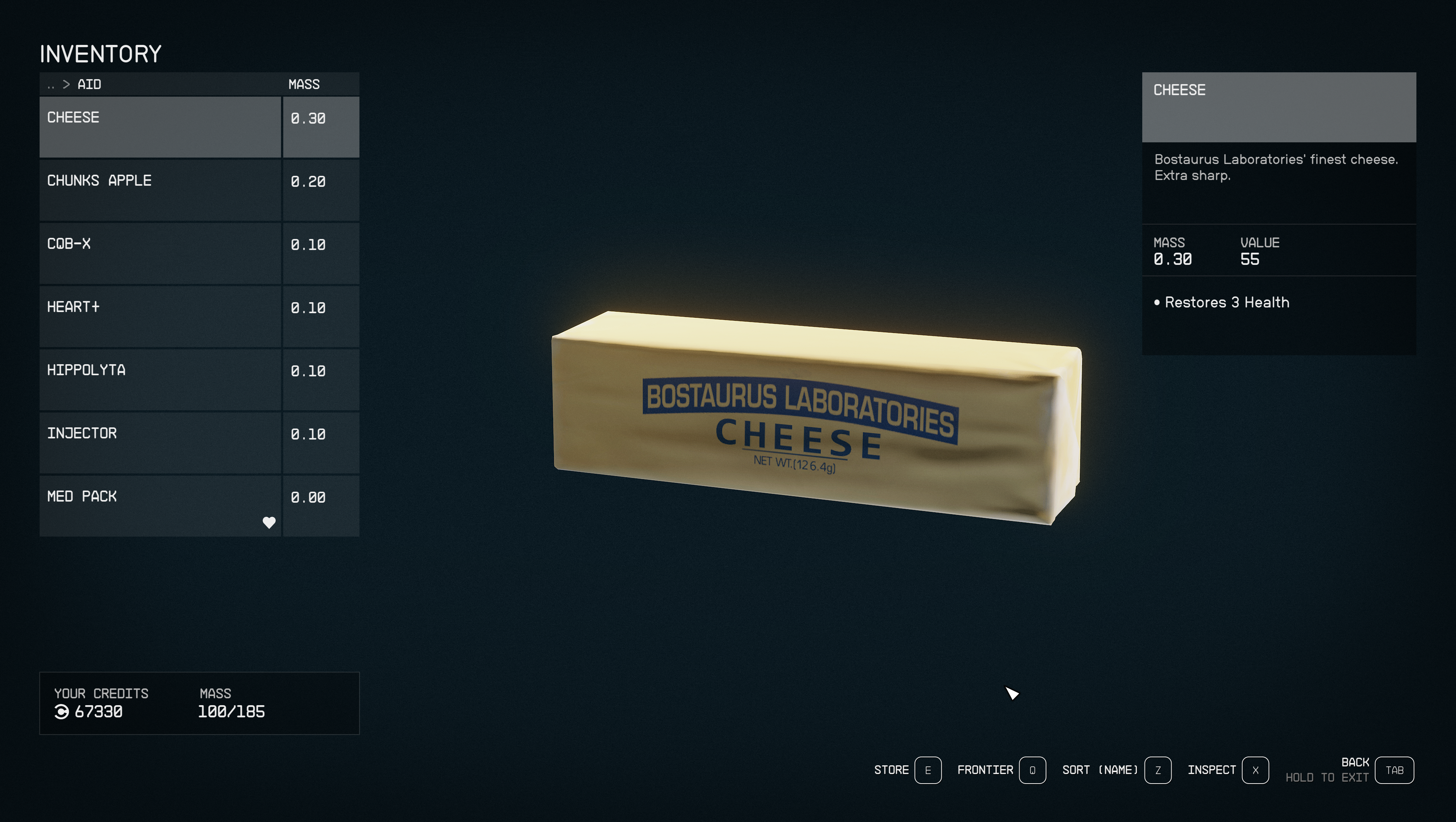 Gestion des stocks à Starfield |  Crédit capture d'écran : Taylor Lyles / IGN