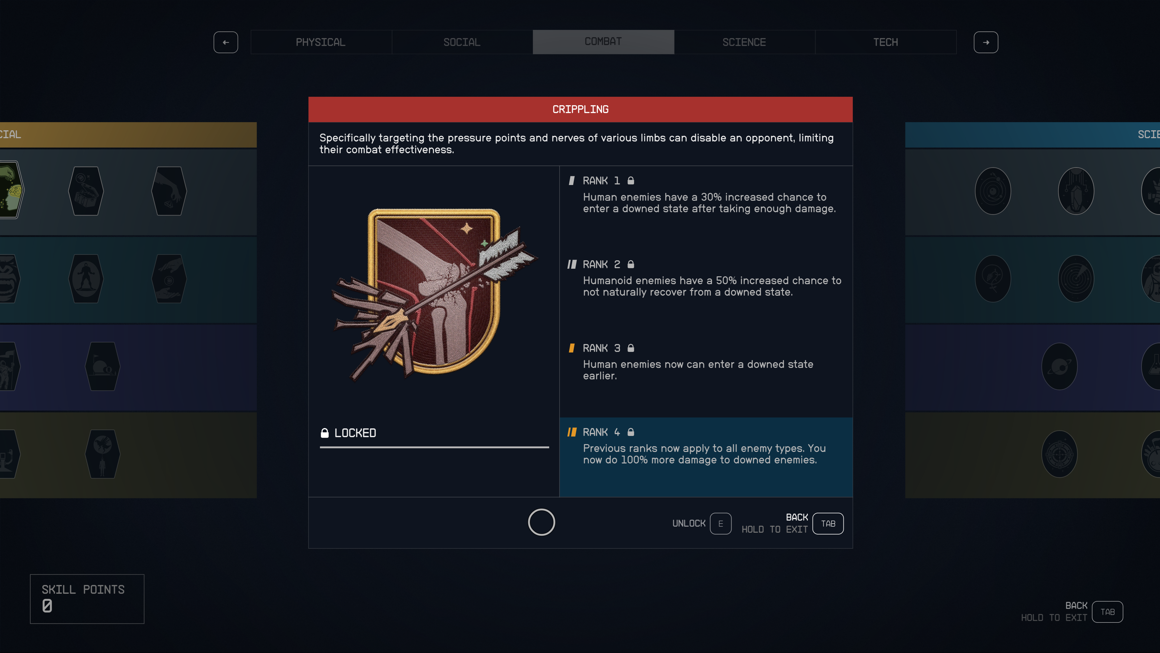 Gardez vos genoux éloignés des flèches.