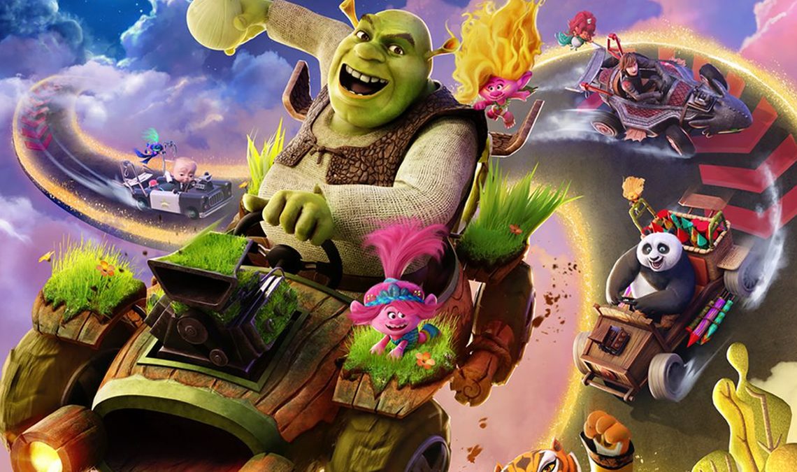 Shrek, Fiona et Kung Fu Panda jouent dans le premier gameplay de DreamWorks All-Star Kart Racing