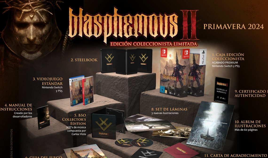 Blasphemous 2 révèle tout le contenu de l'édition collector qui sortira en 2024