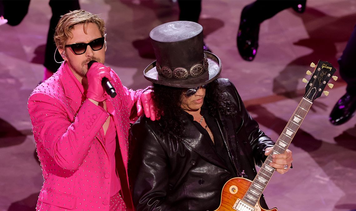 Ryan Gosling, Slash et d'autres stars de Barbie interprètent "I'm Just Ken" aux Oscars 2024