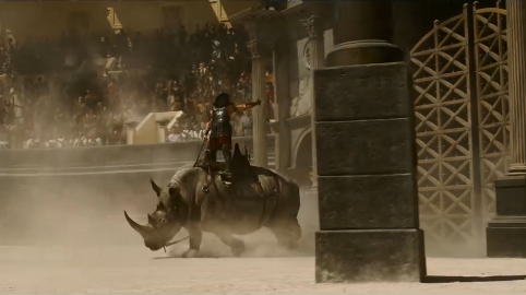 Gladiator 2 a déjà son premier trailer avec de grandes batailles, des combats en arène et un combat avec un rhinocéros