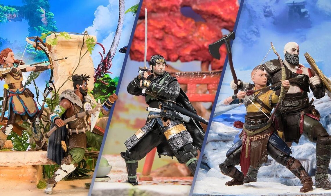 PlayStation présente une collection de figurines officielles de God of War, Horizon et Ghost of Tsushima