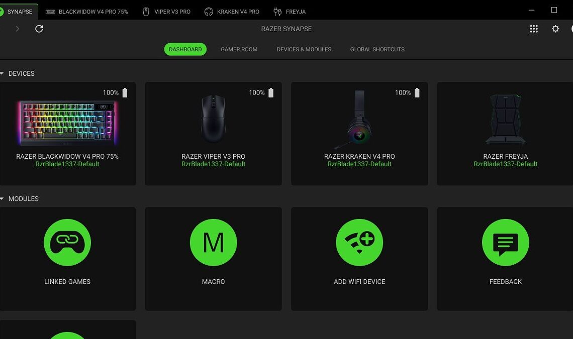 Toute l'actualité du Razer Synapse 4